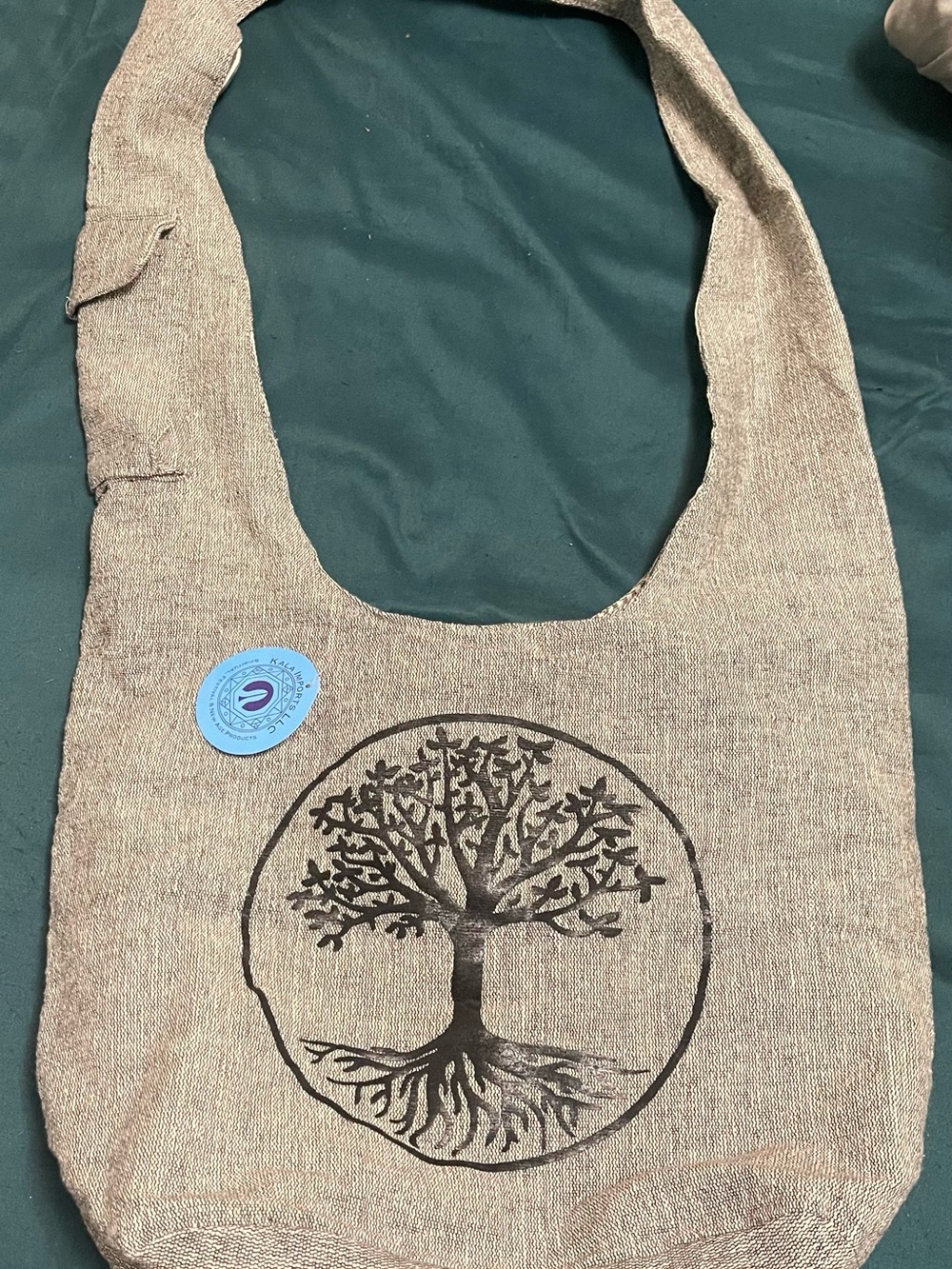 Boho Tree of Life Cross Body Hobo Bag